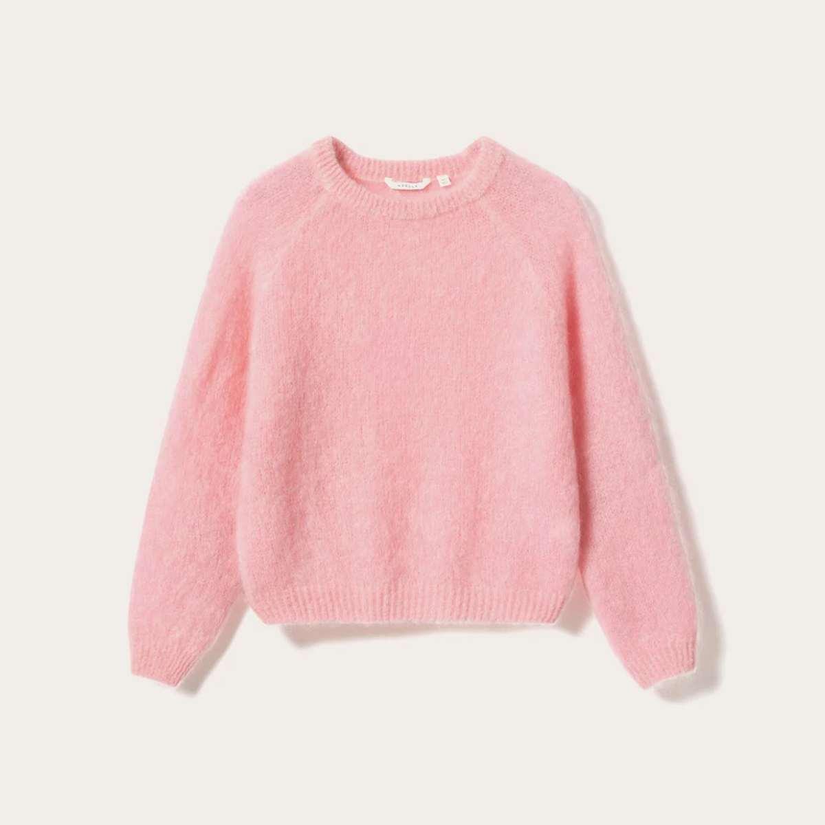 N-Latora Mohair Strikket Rosa