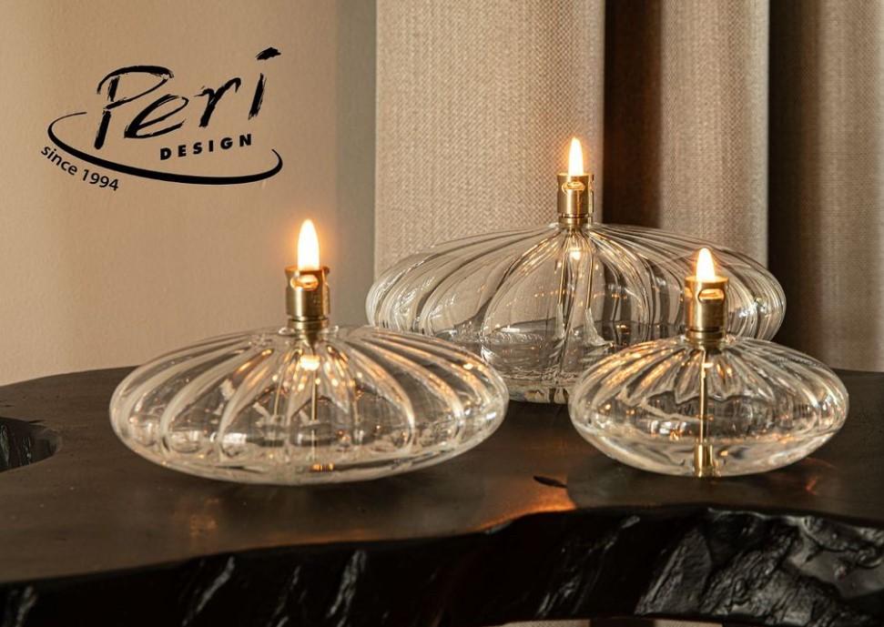 Peri Design Oljelampe Disc Elegant Brass Medium