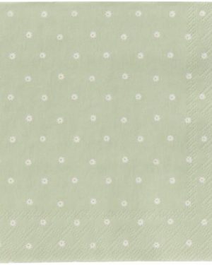 Serviett 12,5 x12,5 cm Daisies 20 stk.