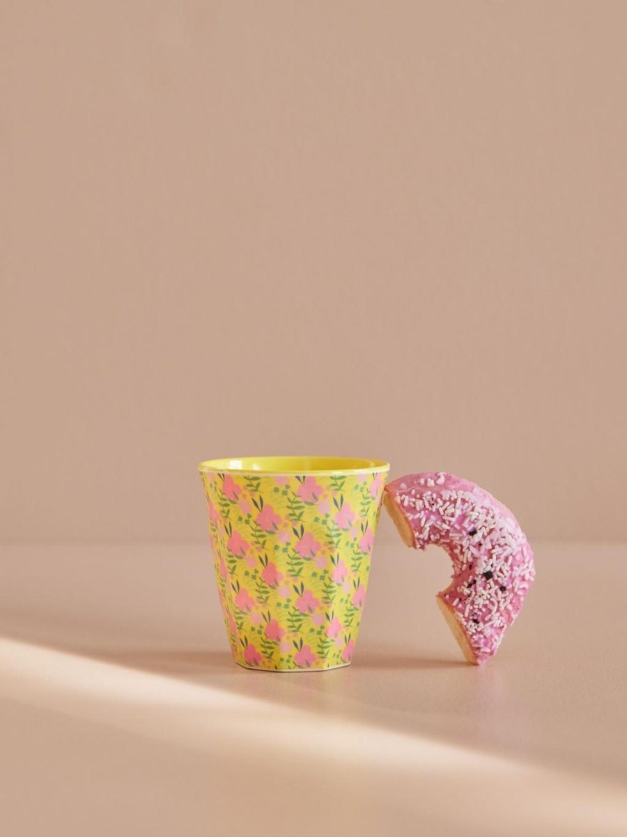 Melamine Cup with Sunny Days Print - Two Tone