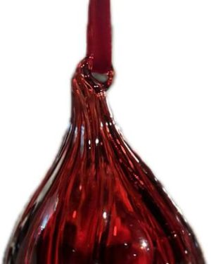 Glass drop burgunder 13cm