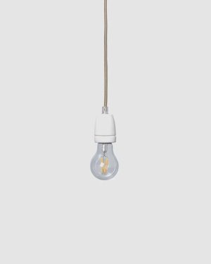Fabric Cord Set Ceramic Socket 4m Pendant