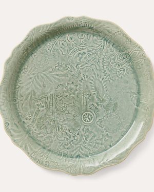 Round serving plate / pizza Antique