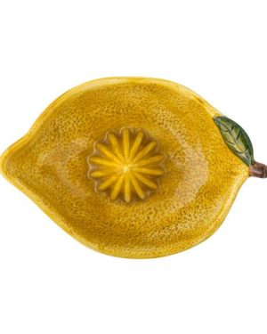 Limone Sitronpresse Gul Steintøy