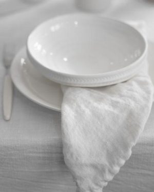 Søgne bolle hvit ribbed small
