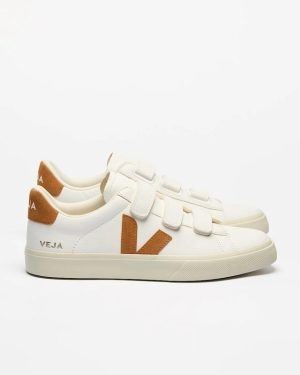 Veja Recife Logo Chromefree - extra white / umber