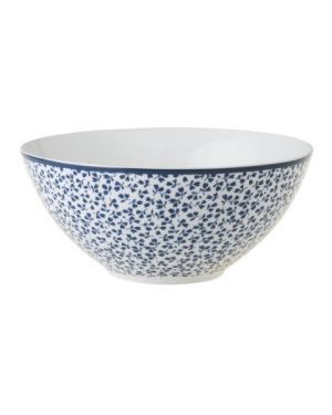Bolle 16 cm Laura Ashley Floris blå / hvit porselen