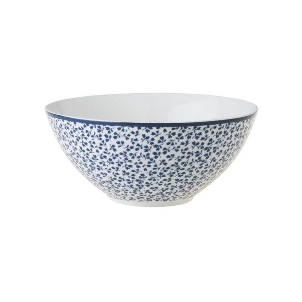 Bolle 16 cm Laura Ashley Floris blå / hvit porselen