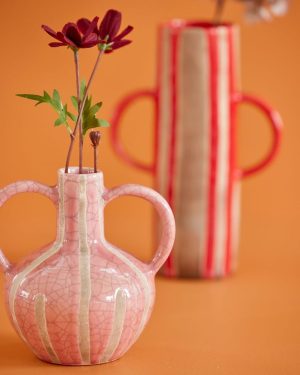 Keramikkvase, Myk rosa
