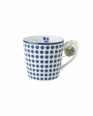 Krus lite Humble Daisy Laura Ashley blå / hvit porselen
