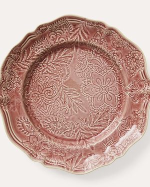 Large Round Dish - Old Rose