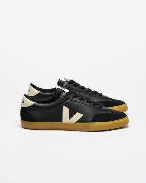 Volley O.T Leather - Black Pierre