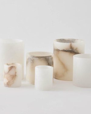 Alabaster Candle holder small