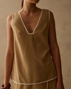 The Winona Top Tan