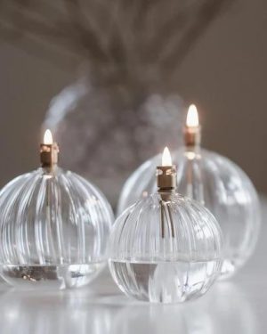 Peri Design Oljelampe Ball Elegant Medium Brass