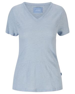 Alethe linen tee - Kentucky Blue