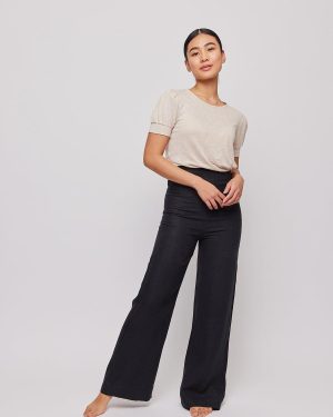 Molly Linen Pants Black