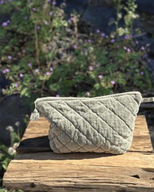 Toalettmappe 18x28x8 cm Oliven