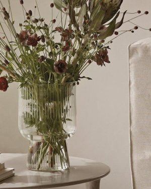 Glass vase H24 cm
