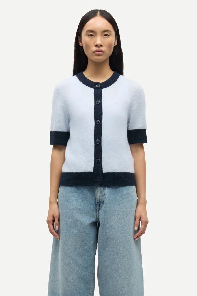 Sanoura SS Cardigan - Gray Dawn