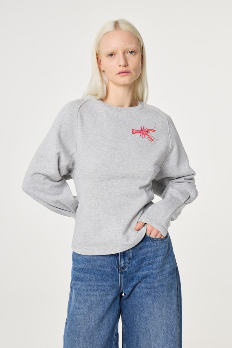 Dhelia Sweater Mid Grey Melange