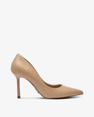 Classie Pumps - Tan Leather