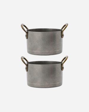 Minikasserolle, Presentation, Sølvfinish 2pk.