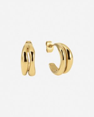 The Curved Hoops Gold