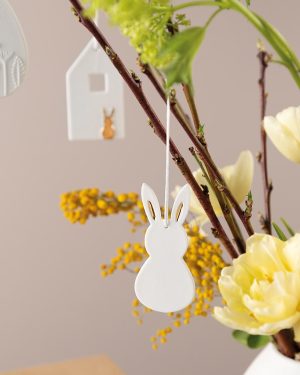 Easter hanging egg apricot
