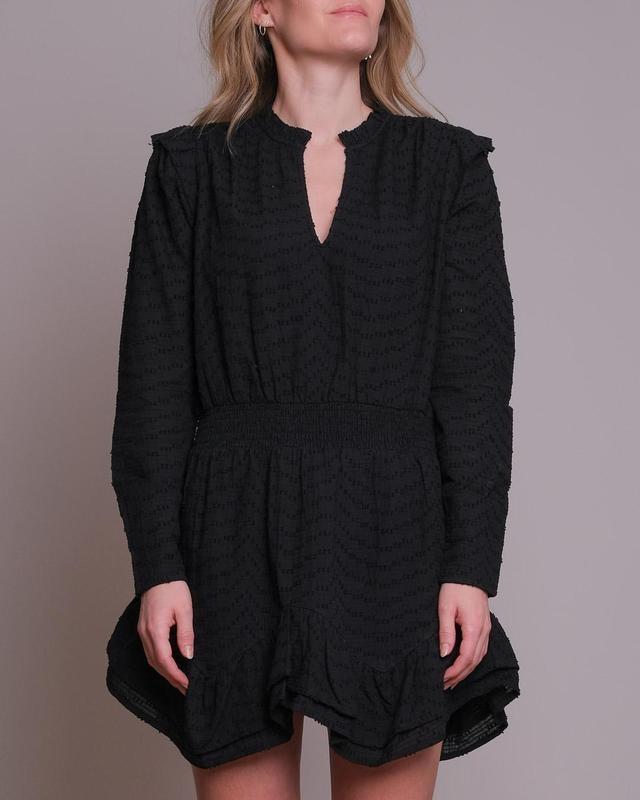 Padua dobby dress-Black
