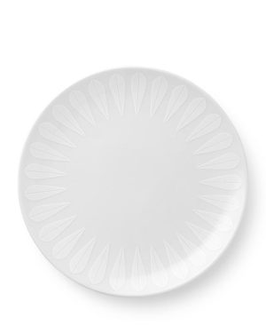 Lotus White Lunch Plate