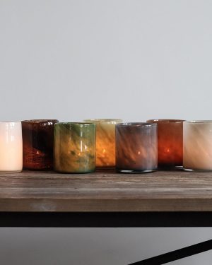 Lyric Candle holder medium white