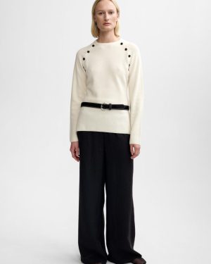 Mary merino sweater eggshell