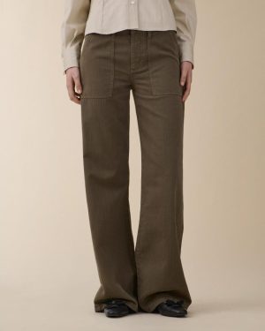 Chevron Khaki Green