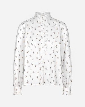 Emely Blouse White Anemone Print