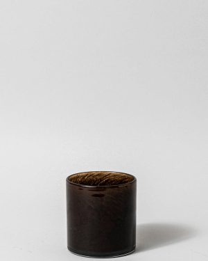 Lyric Candle holder small Dark Brown