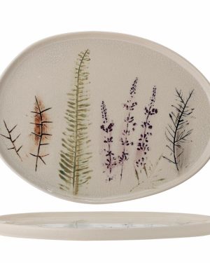 Bea Serveringsfat, Natur stentøy L34,5 x H2 x W26 cm