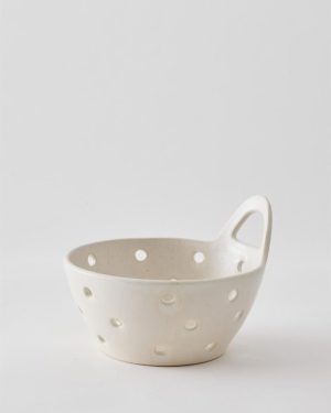 Dørslag - Palermo Stoneware Strainer Creme