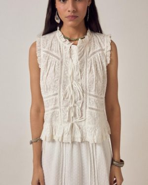 Romantic Ameba Camilla Top - Full Moon