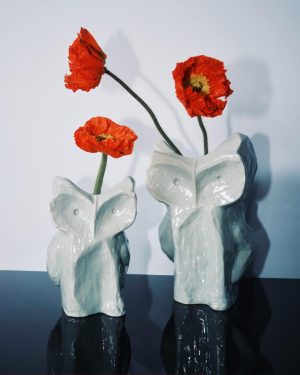 Owl vase S light blue After Midnight