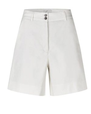 Laura Midi Short Cream White Linen