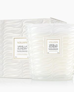 Boxed 3 Wick Hearth Candle - Vanilla Sunday