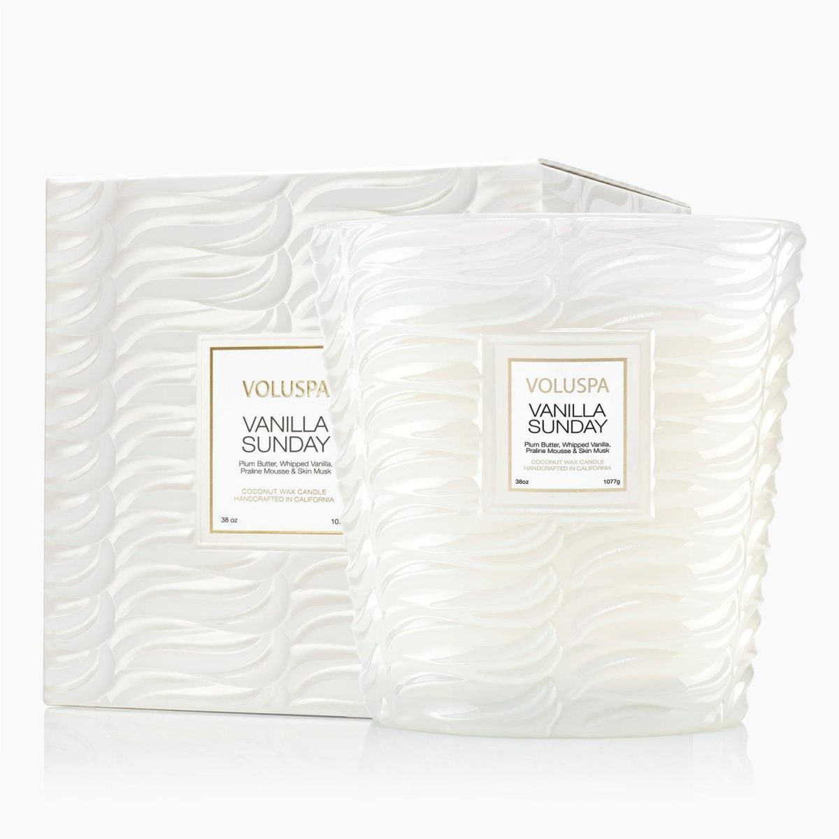 Boxed 3 Wick Hearth Candle - Vanilla Sunday