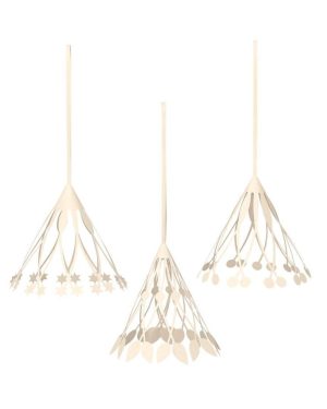 Christmas paper tassels set of 3