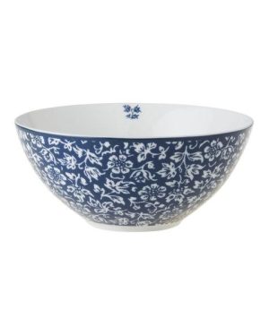 Bolle 16 cm Laura Ashley Sweet Allysum blå / hvit porselen