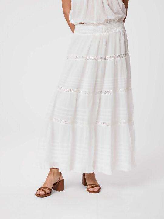Felicia S Voile Skirt - White