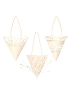 Christmas paper cones set of 3