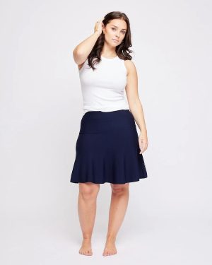 Triny Merino Skirt Navy