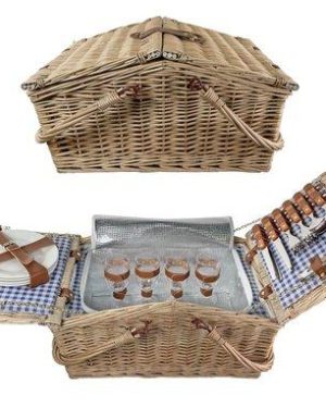 Willow picnic basket for 48x32x20cm