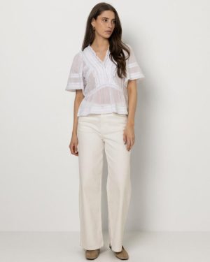 Evienne S Voile Top White